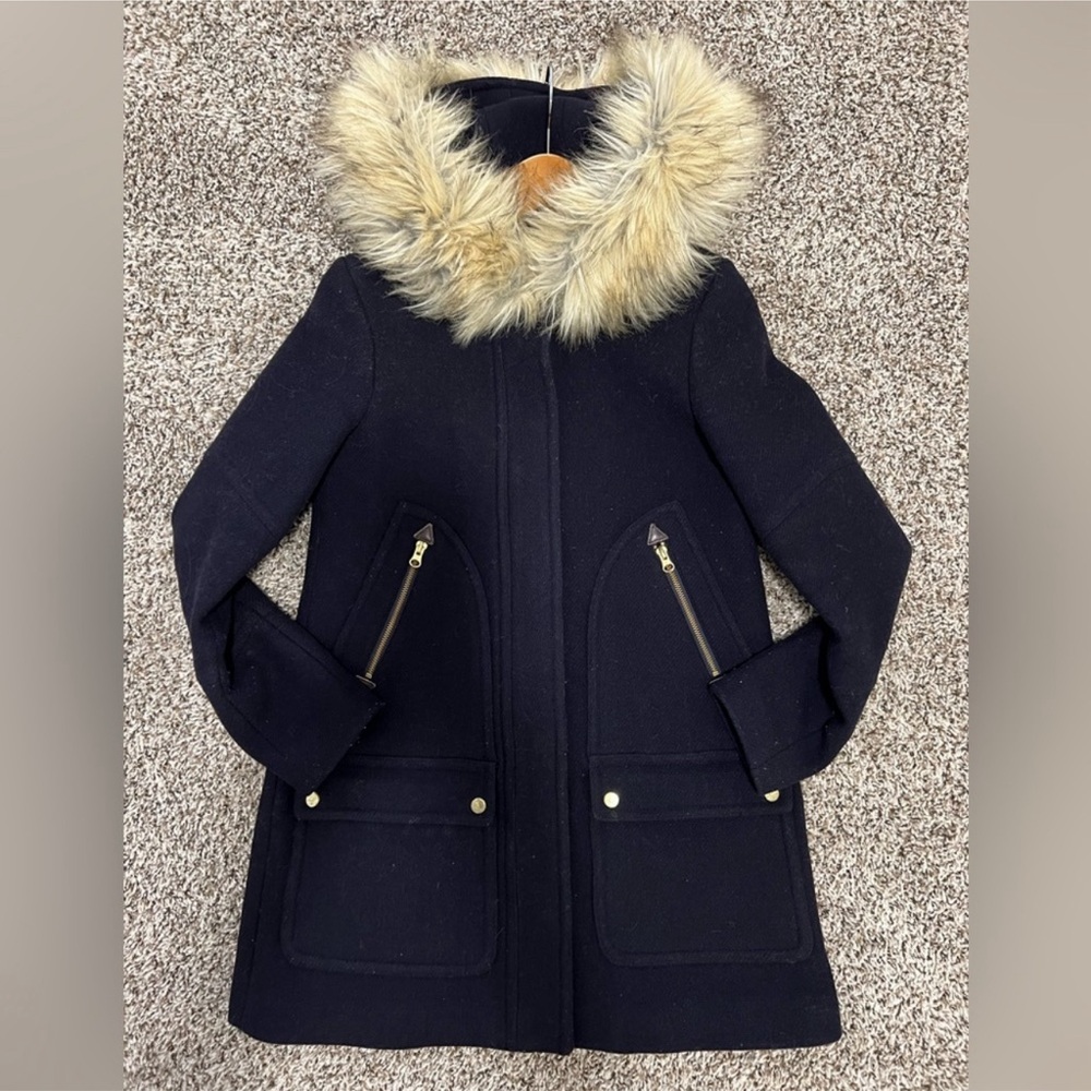❗️BLACK J. Crew chateau parka in Italian stadium-cloth wool❗️Size 2